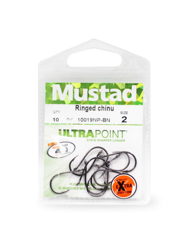 Anzuelo Mustad EYED Chinu 1/0 - U10